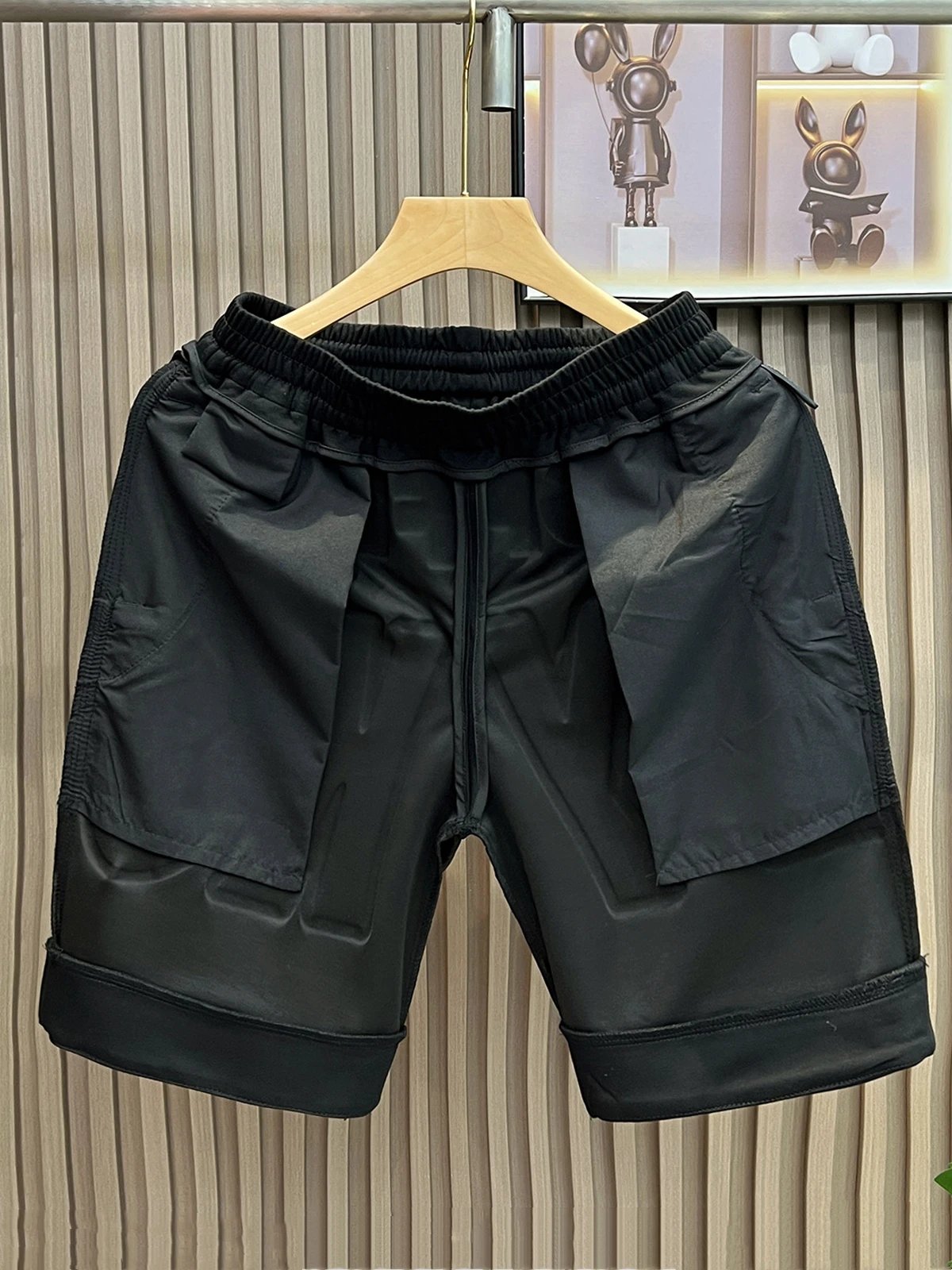 GPFD BYKS Black Graphic Print Shorts