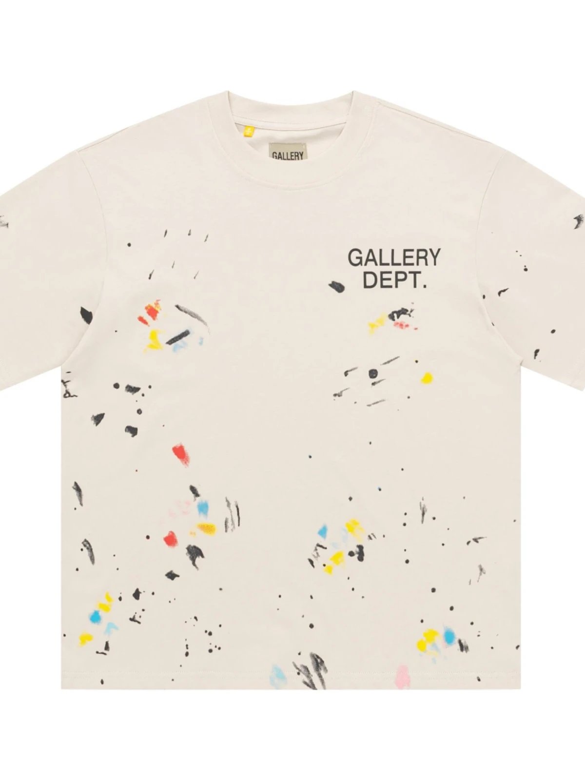 Gallery Dept. Graphic Print Black Washed Streetwear T-Shirt