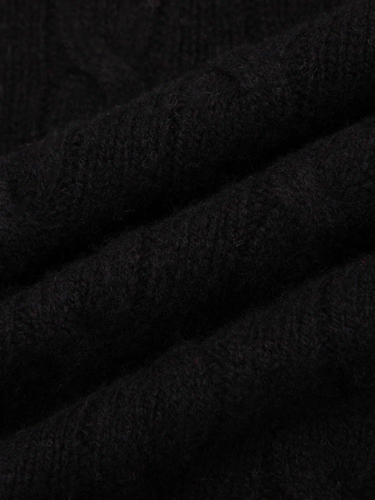 Polo Ralph Lauren Black Cable Knit Sweater