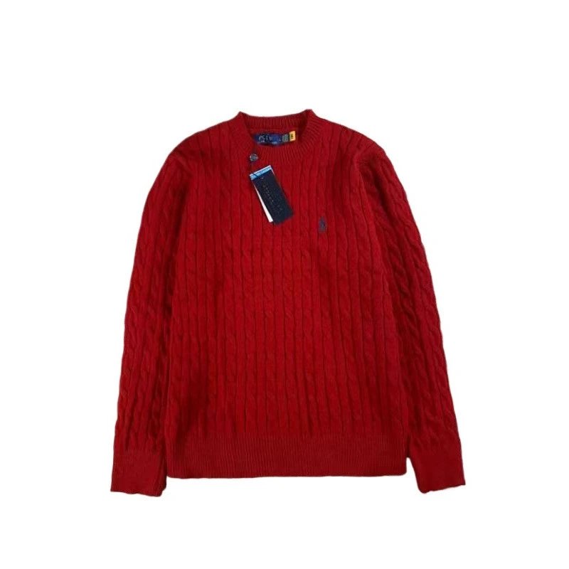 Ralph Lauren Cable Knit Half-Zip Sweater Navy - 6