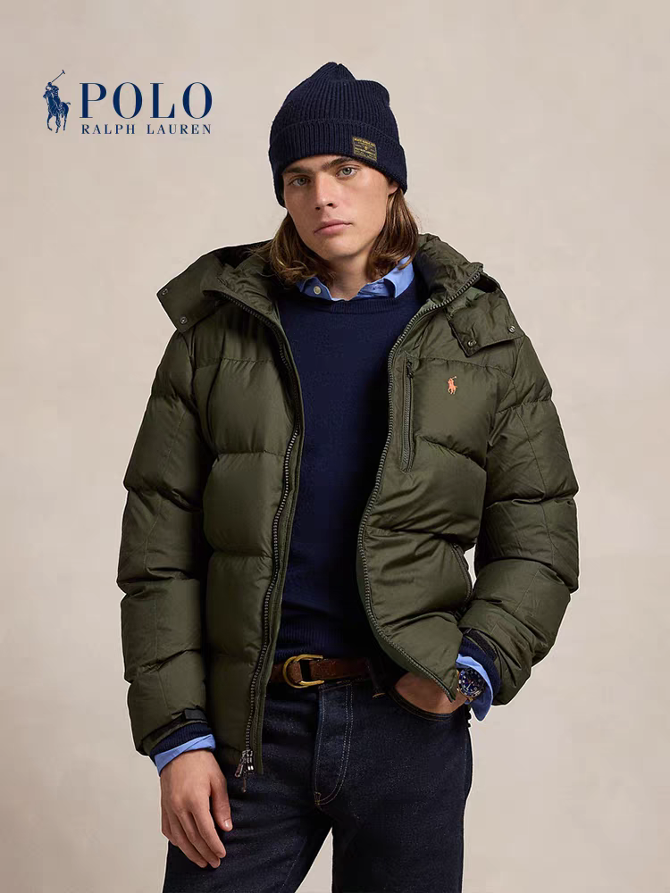 Ralph Lauren Solid Color Logo Classic Down Jacket photo 5