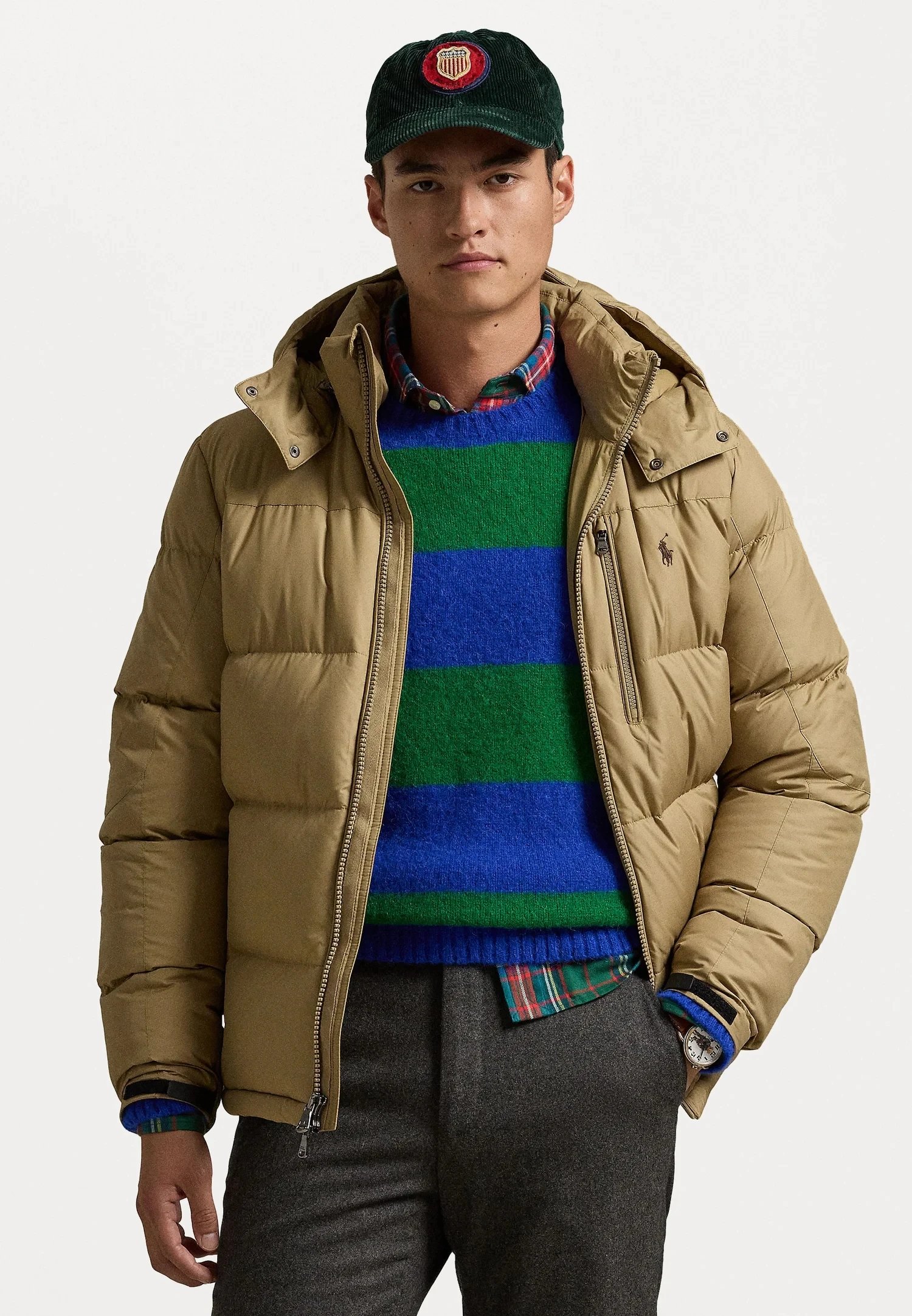 Ralph Lauren Solid Color Logo Classic Down Jacket photo 8