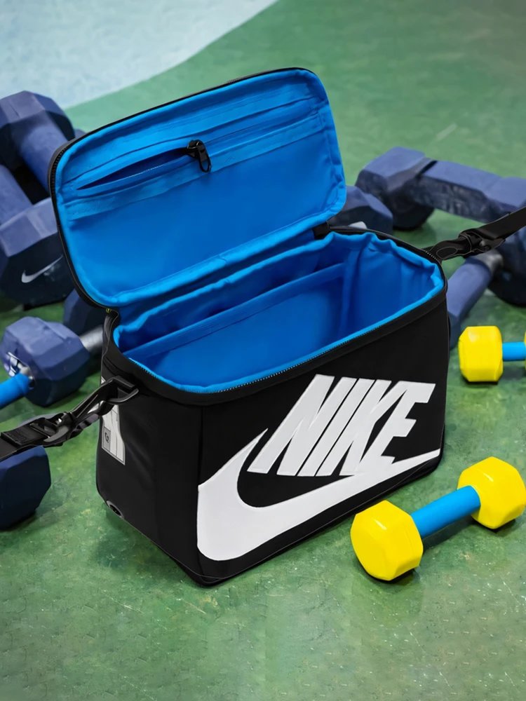 Nike Swoosh Black White Sporty Crossbody Bag