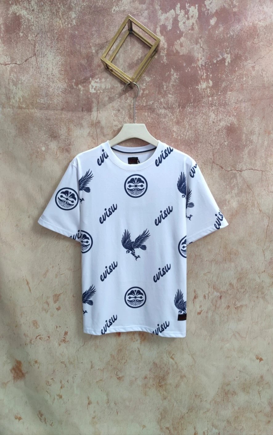 Evisu Dragon Print Black Graphic T-Shirt
