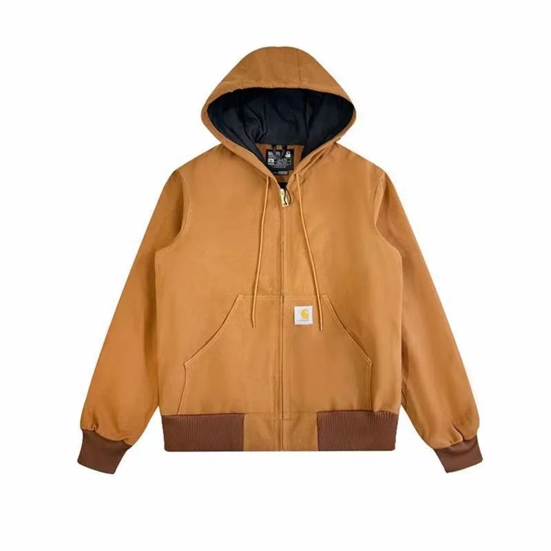 Carhartt Detroit Jacket Light Blue Corduroy Collar Workwear