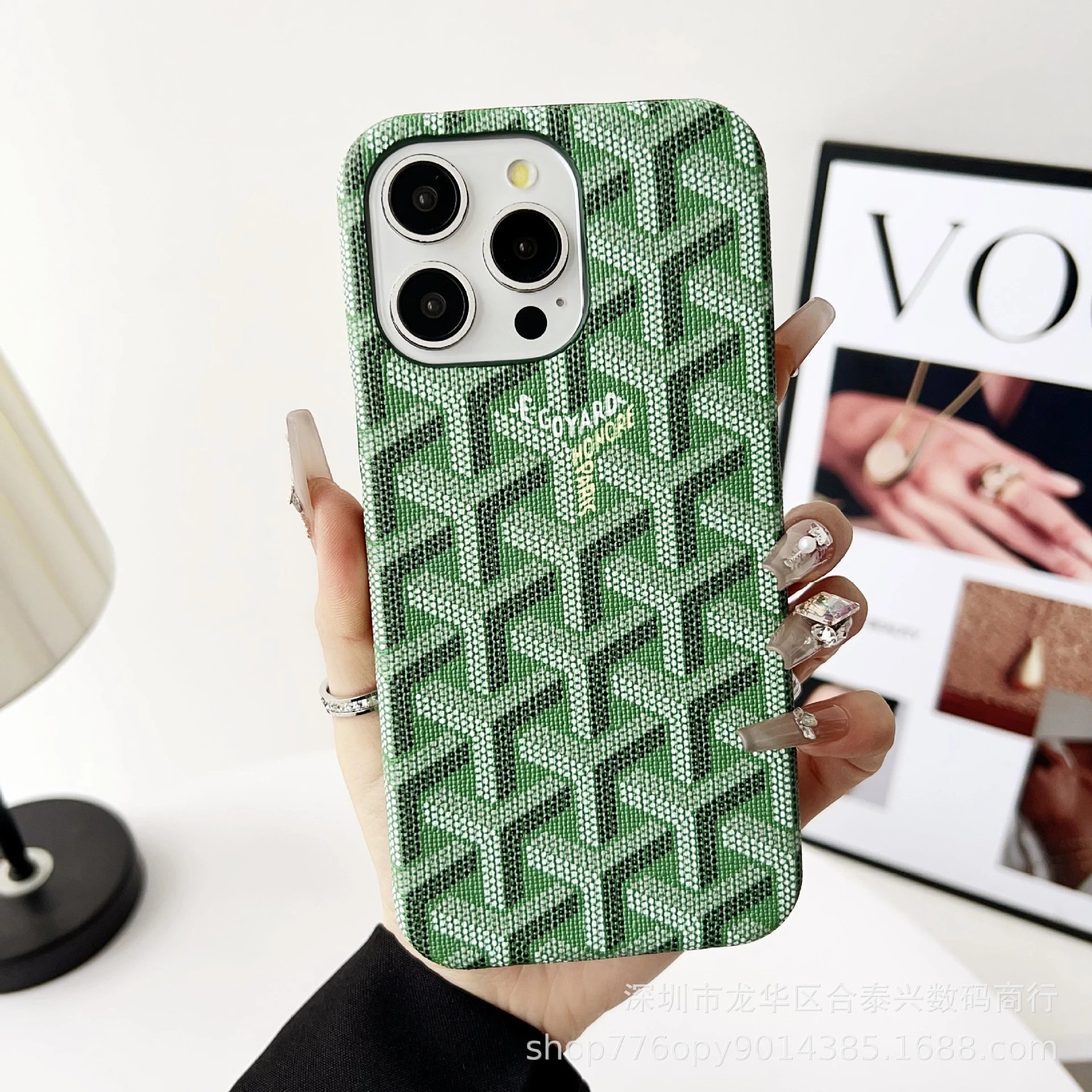 Egoyard Honore Paris Purple Black Monogram Phone Case