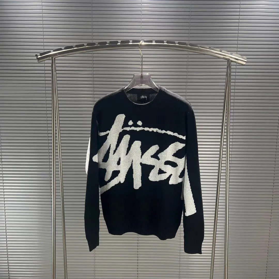 Stussy Black Crewneck Sweater
