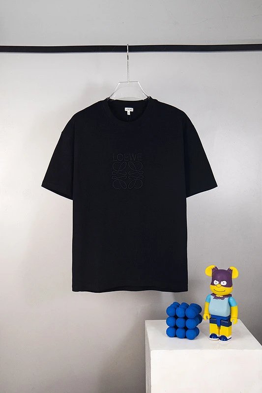 Loewe T-Shirt White Embroidered Logo Casual
