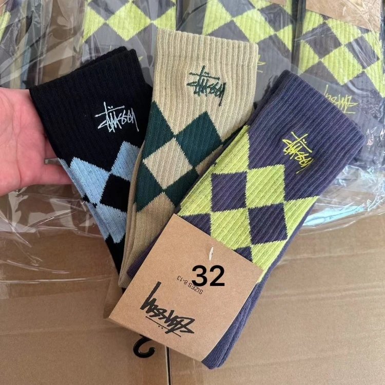 Stussy Crew Socks Multicolor Streetwear