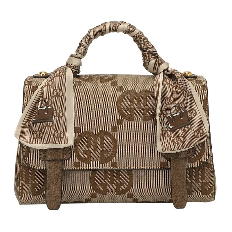 Gucci Mini GG Marmont Beige Monogram Shoulder Bag
