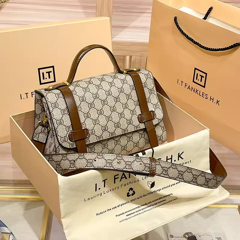 Gucci Mini GG Marmont Beige Monogram Shoulder Bag