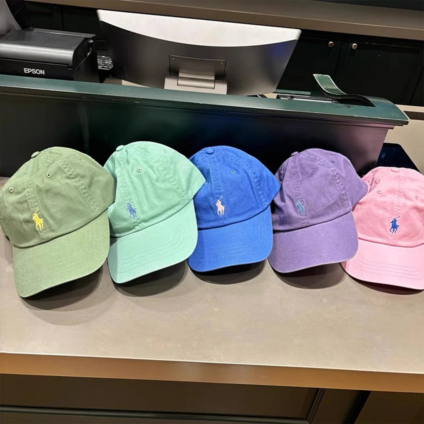 Polo Ralph Lauren Classic Fit Cotton Cap Yellow Red Beige Blue Pink Teal Navy Casual