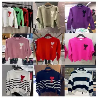 Ami Paris Classic Heart Sweater