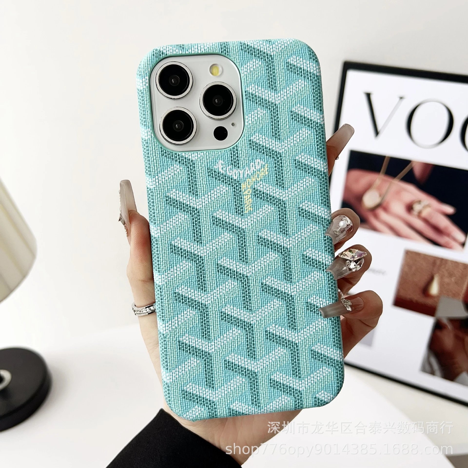 Egoyard Honore Paris Purple Black Monogram Phone Case