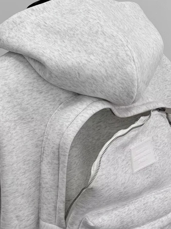 Oversized Hooded Sweatshirt Gray Streetwear