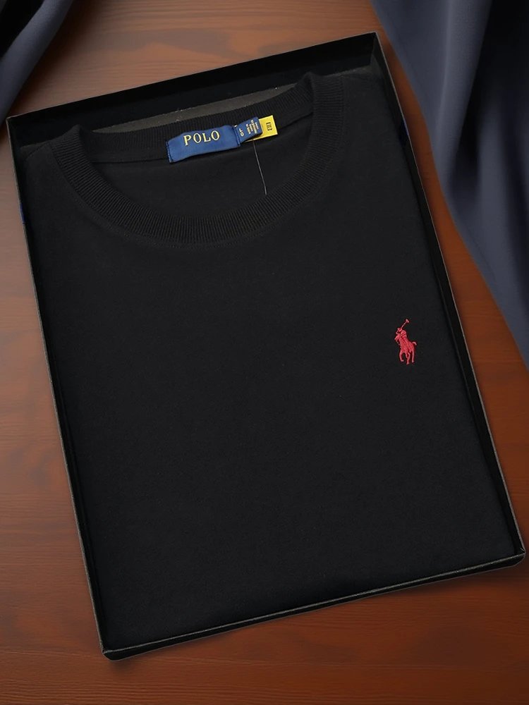 Polo Ralph Lauren Purple Classic Fit Crewneck Sweater