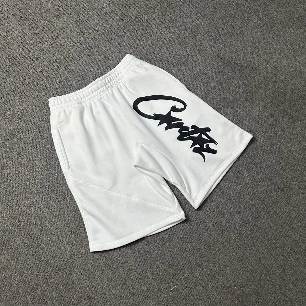 Corte White Graphic Print Crewneck Sweatshirt
