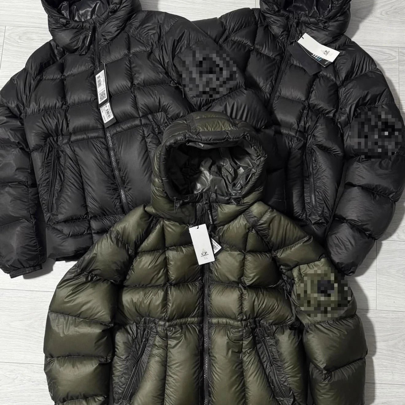 Olive Green Puffer Jacket Hooded Streetwear Coat