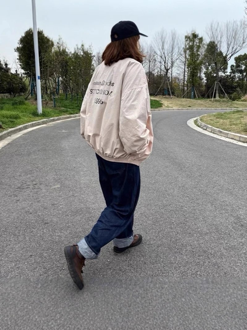 Acne Studios Stockholm 99e Black Oversized Bomber Jacket