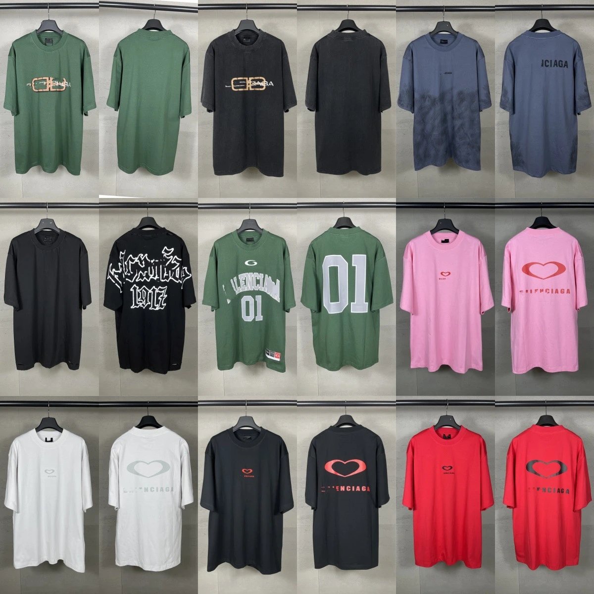 Balenciaga Heart Logo T-Shirts