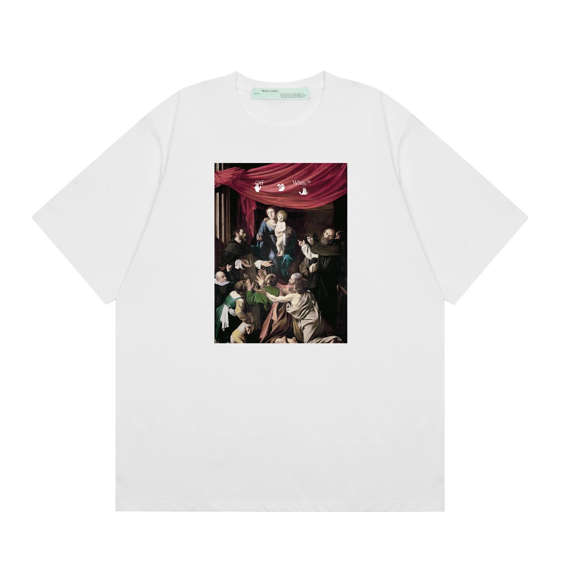 Off White Saint Jerome Black Graphic Oversized T-Shirt