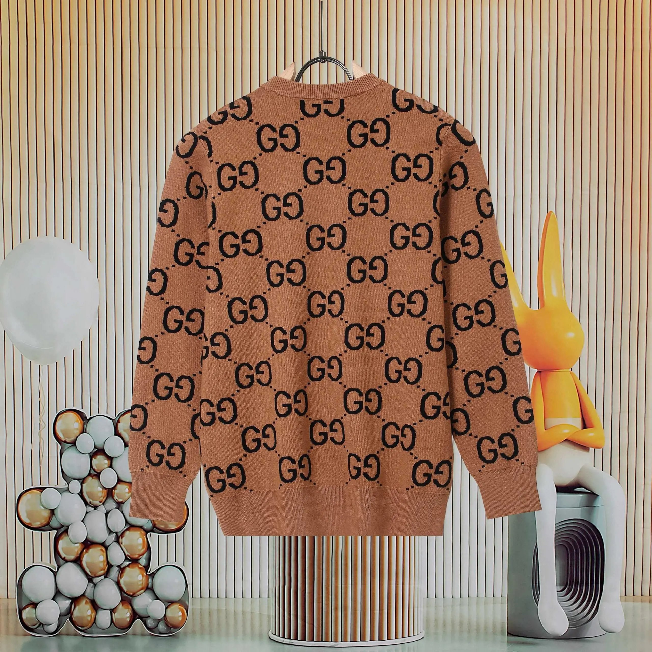 Gucci Double G Full Print Pullover Sweater photo 4