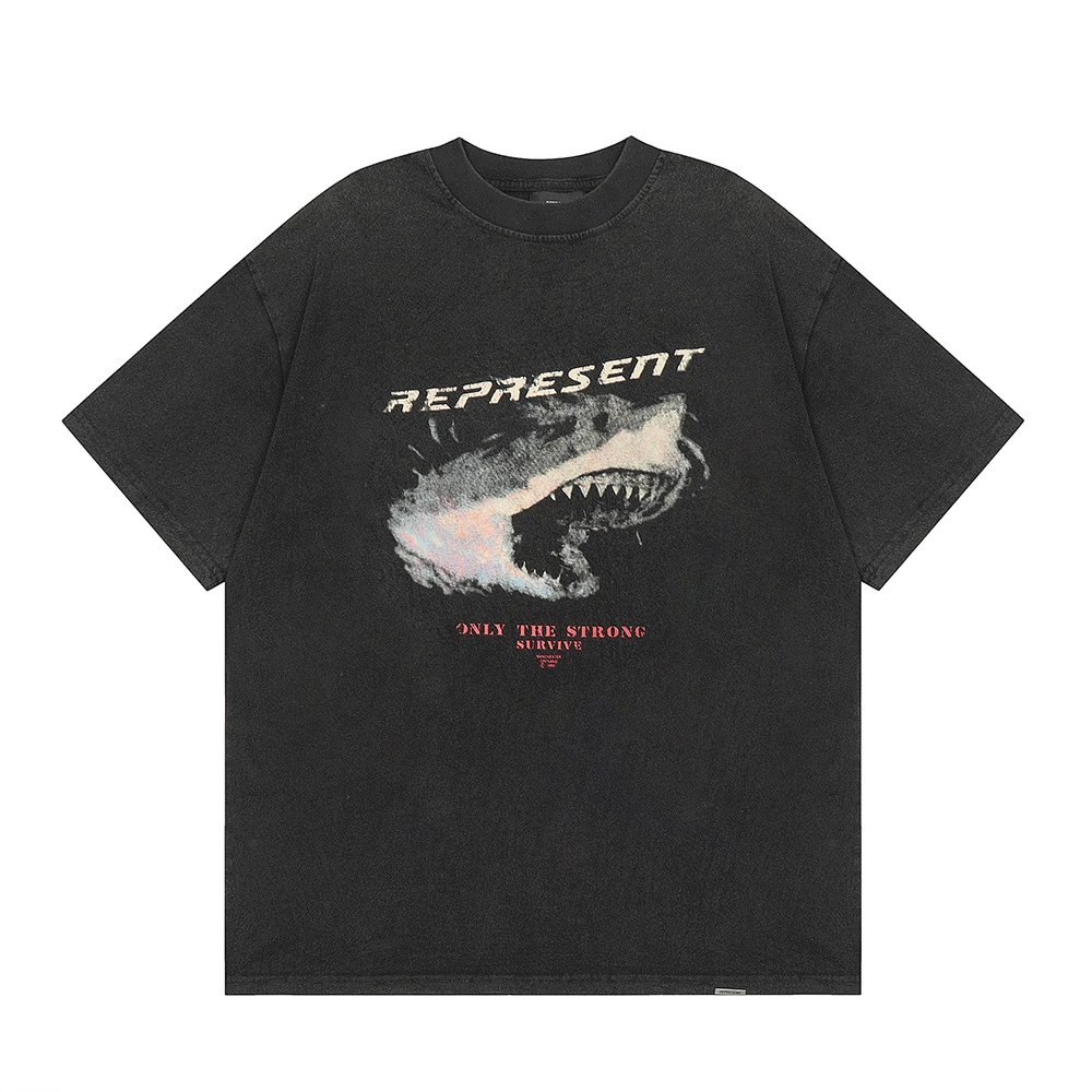 Represent Patron Of The Club Turquoise Oversized Graphic T-Shirt