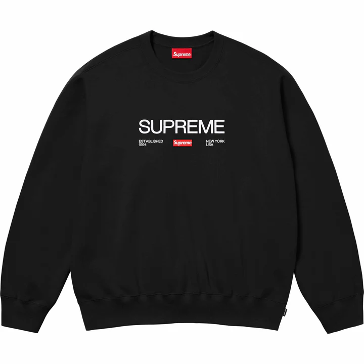 Supreme Crew Neck Sweatshirt, Unisex