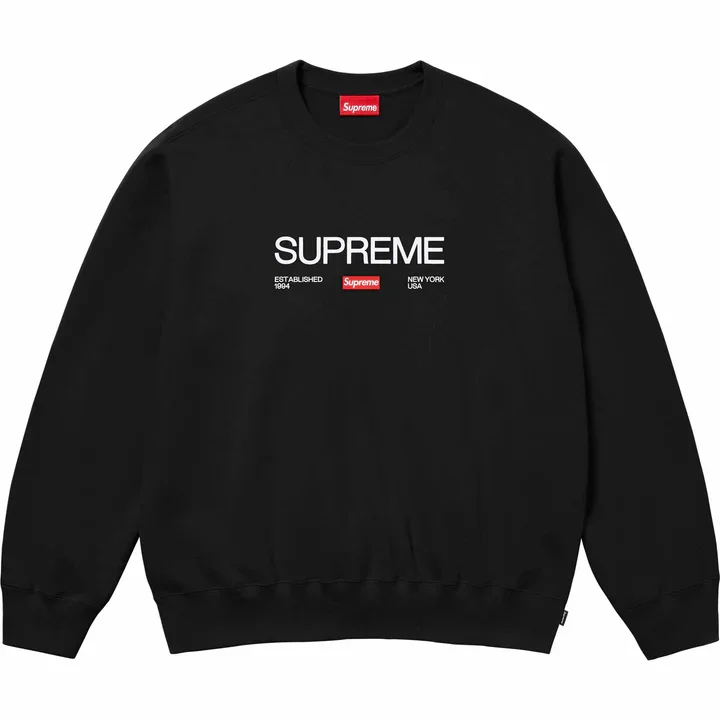 Supreme Black Crewneck Sweatshirt