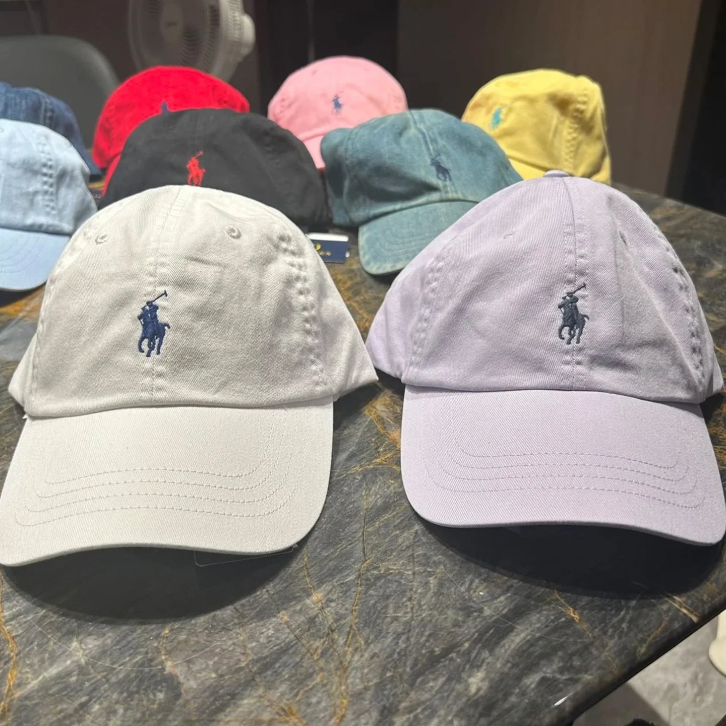Polo Ralph Lauren Classic Fit Cotton Cap Yellow Red Beige Blue Pink Teal Navy Casual