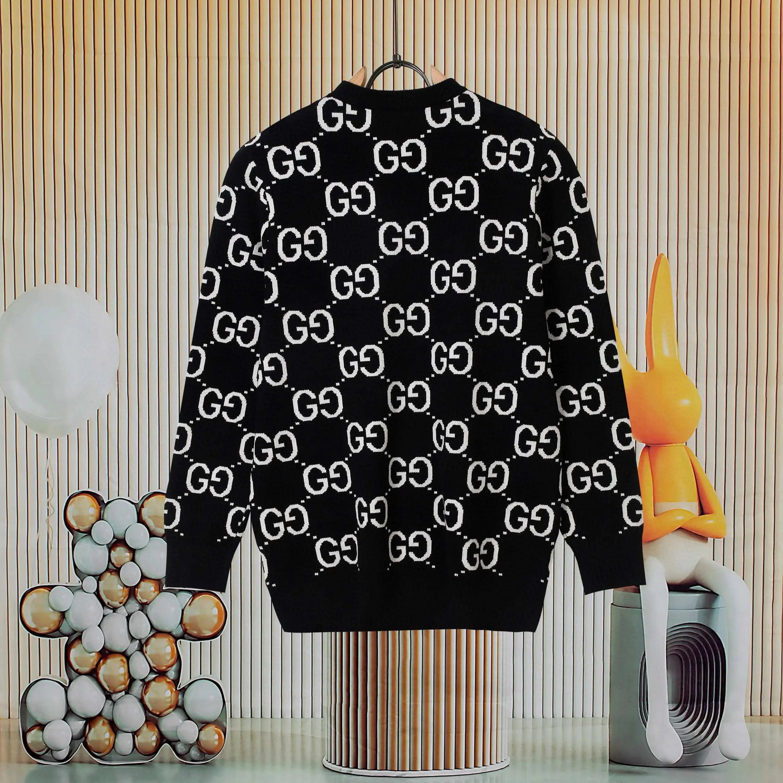 Gucci Double G Full Print Pullover Sweater photo 3