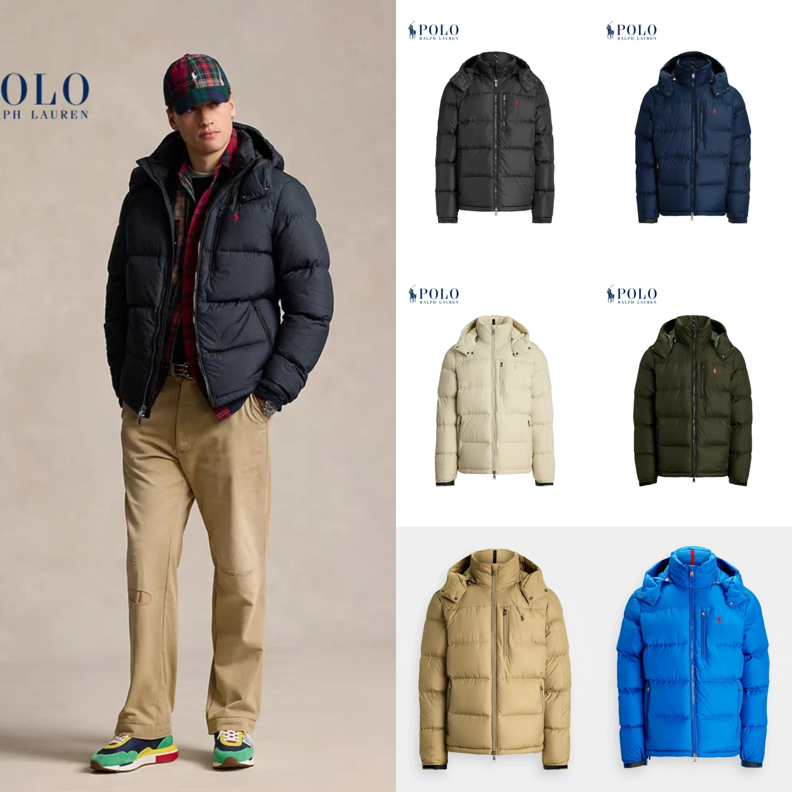 Ralph Lauren Navy Puffer Jacket