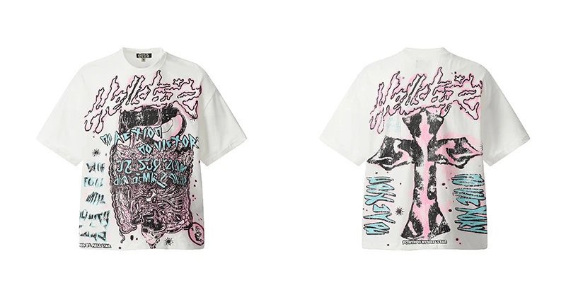 Hell Star Black Graphic Oversized T-Shirt
