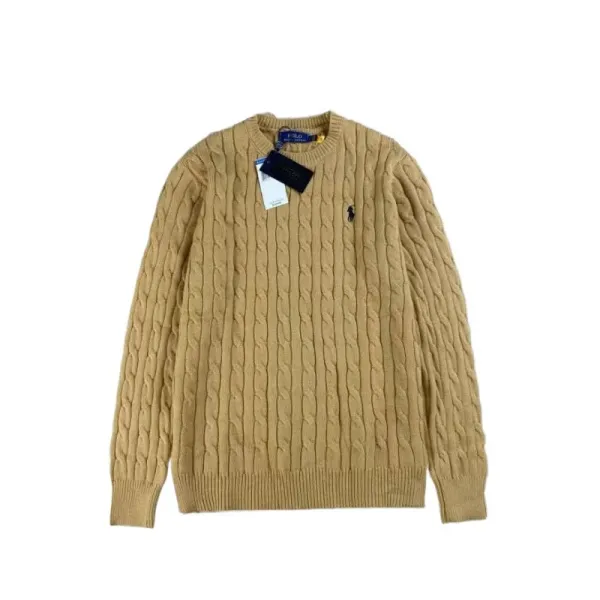 Ralph Lauren Cable Knit Half-Zip Sweater Navy - 8