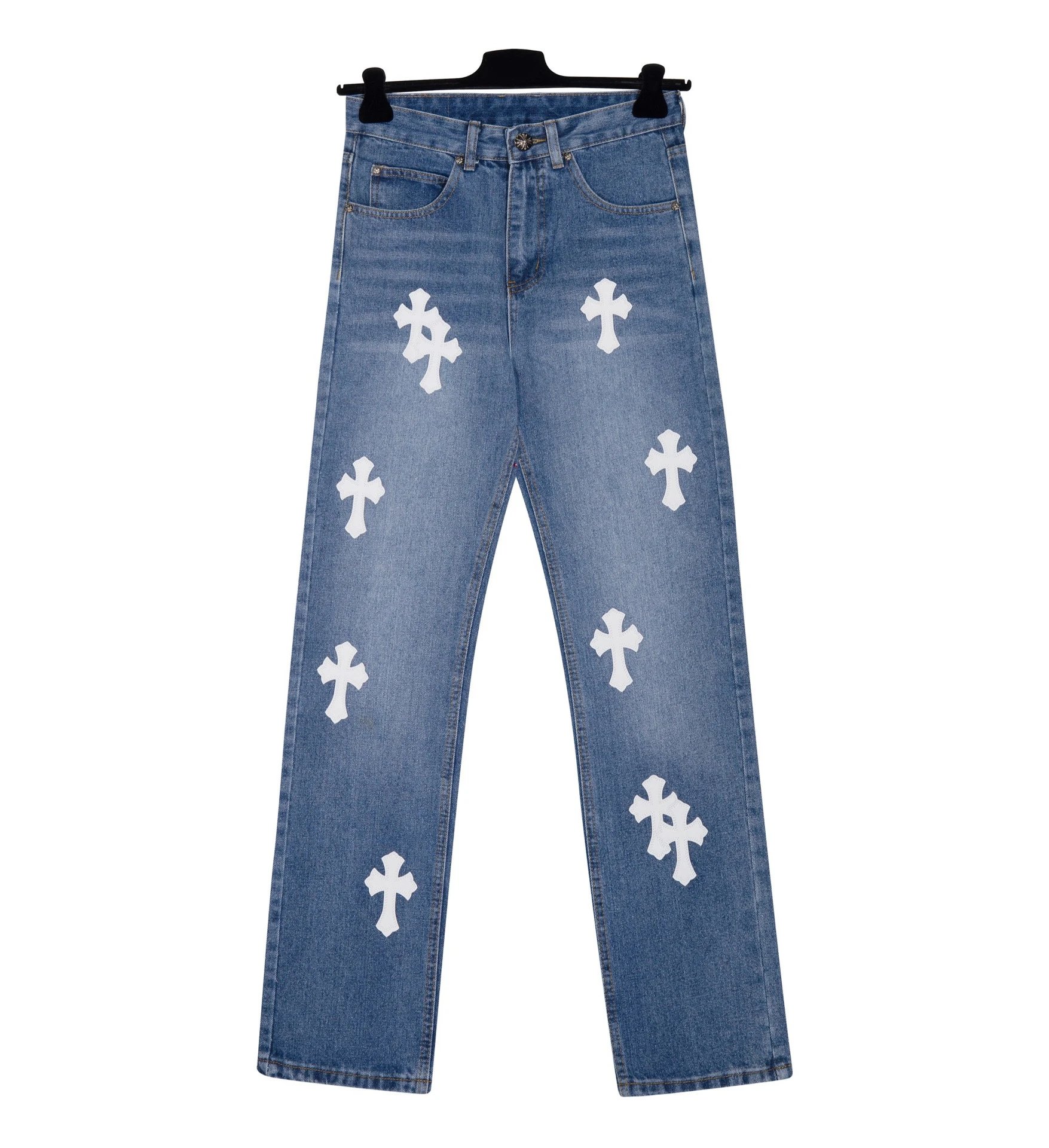 Chrome Hearts Cross Patch Black Cargo Jeans