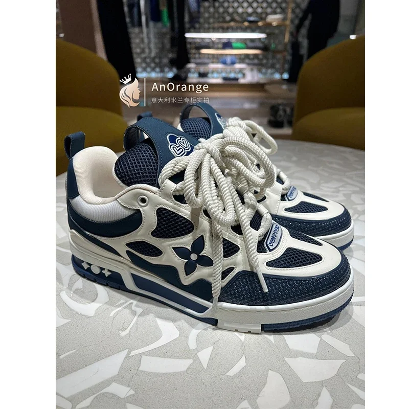 Louis Vuitton Blue and White Sneakers