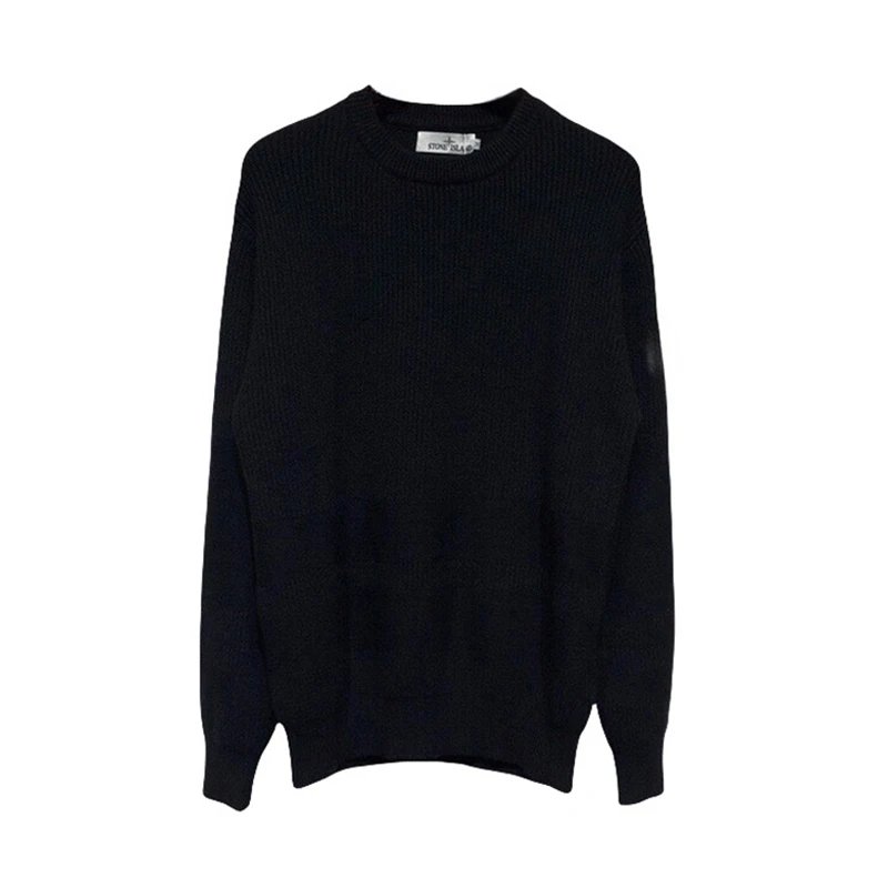 Design Crewneck Knit Sweater White - 5
