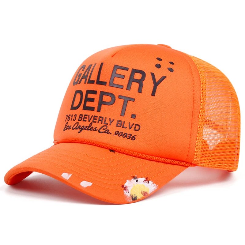 Gallery Dept. Black Mesh Back Trucker Hat