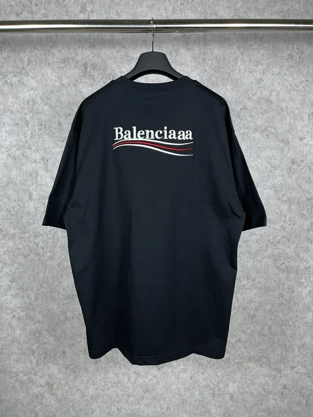 Balenciaga Logo Black Oversized T-Shirt