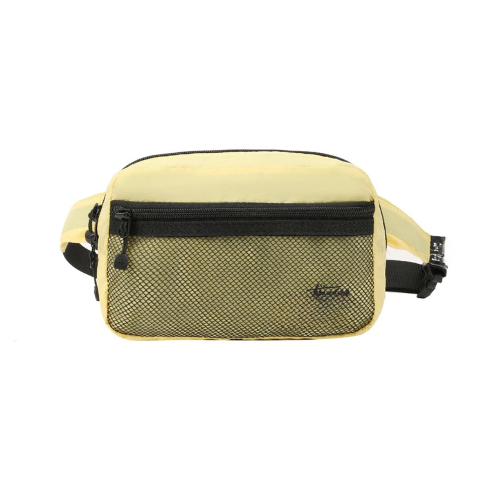 Stussy Utility Black Mesh Waist Bag