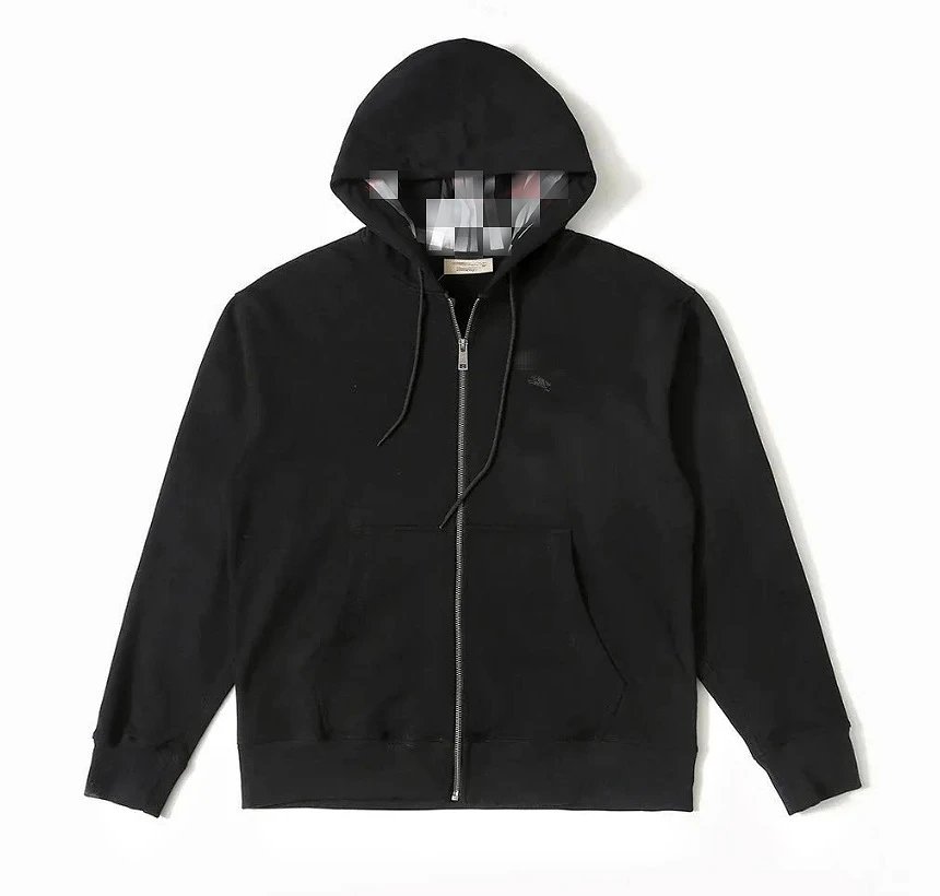 Grey Full Zip Hooded Sweatshirt Heather Grey Casual