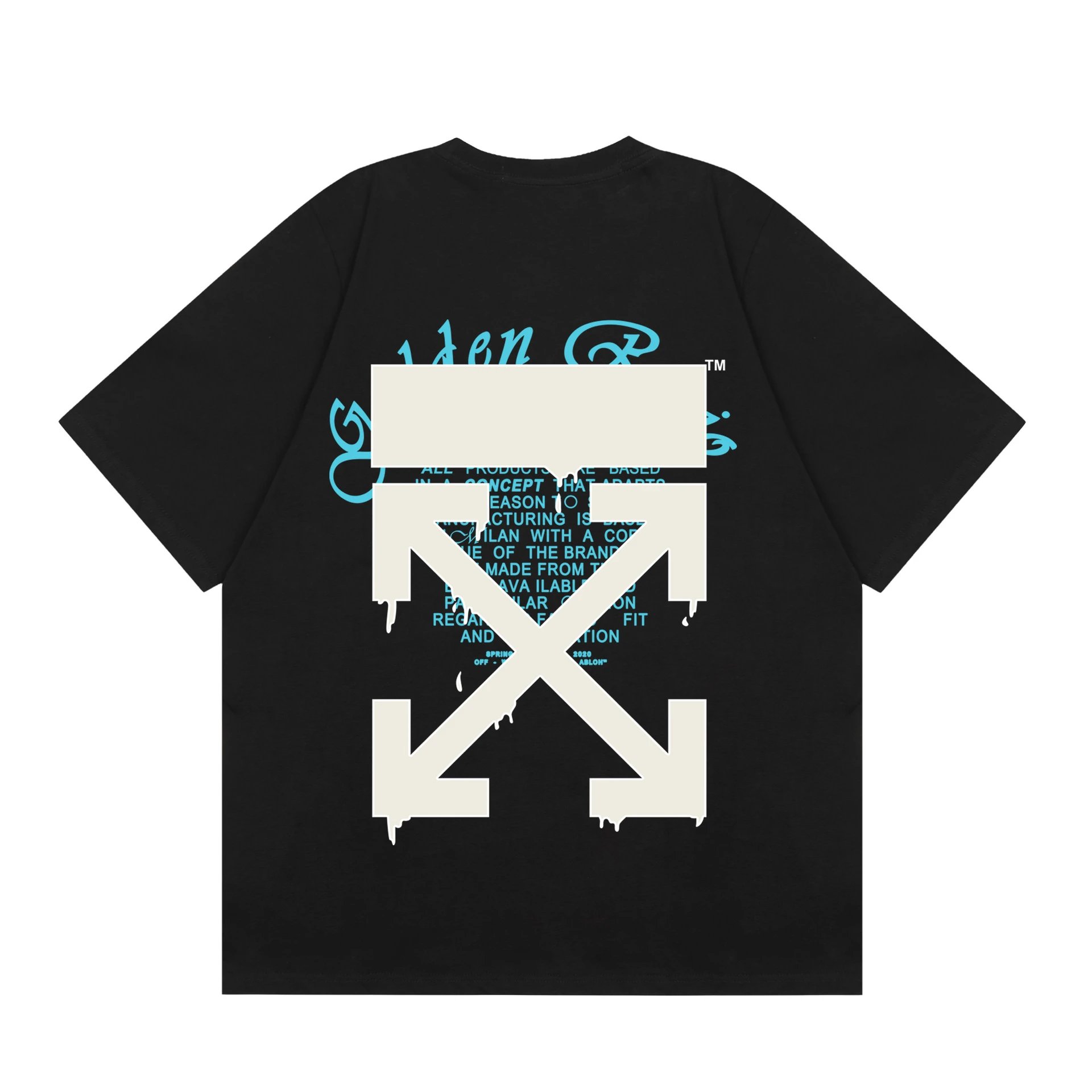 Off White Saint Jerome Black Graphic Oversized T-Shirt