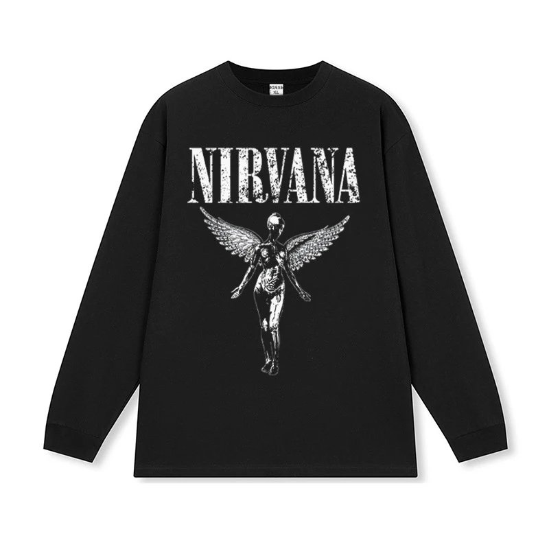 Nirvana Graphic White Oversized T-Shirt