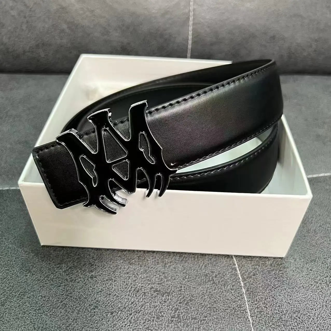 Genuine Leather Men's Business Belt photo 6