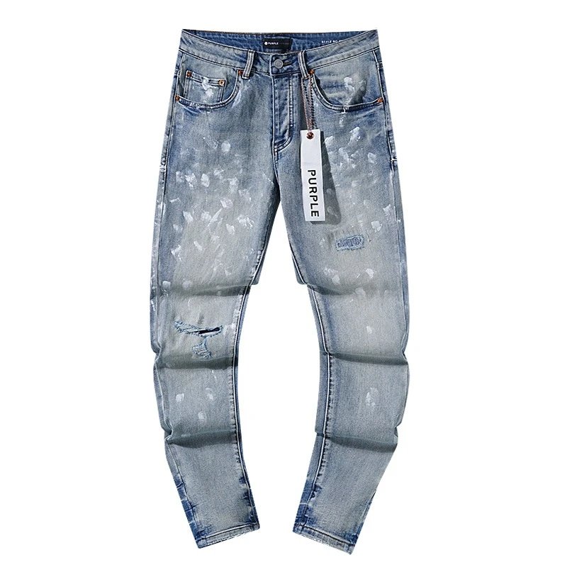 Ripped and Patched Retro Straight Leg Jeans photo 2