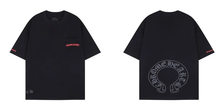 Chrome Hearts Black Oversized Graphic T-Shirt