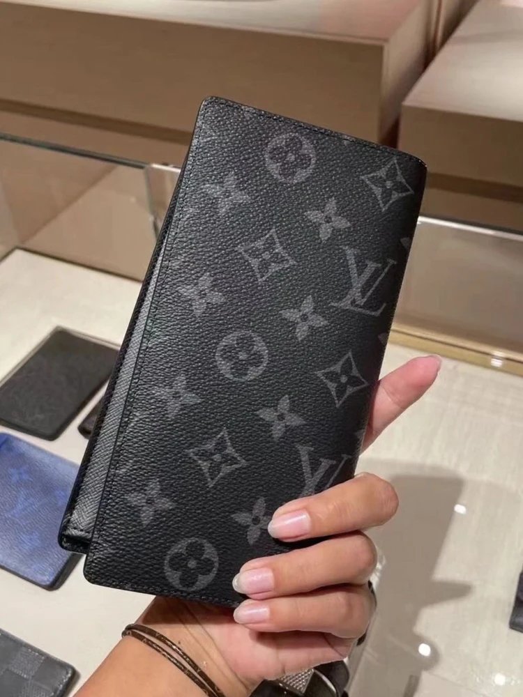 Louis Vuitton Monogram Eclipse Black Long Wallet
