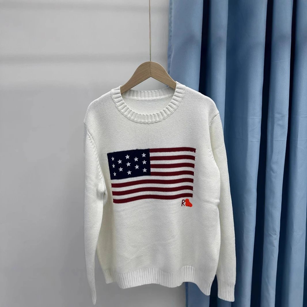 Polo Ralph Lauren Navy Blue Flag Knit Sweater