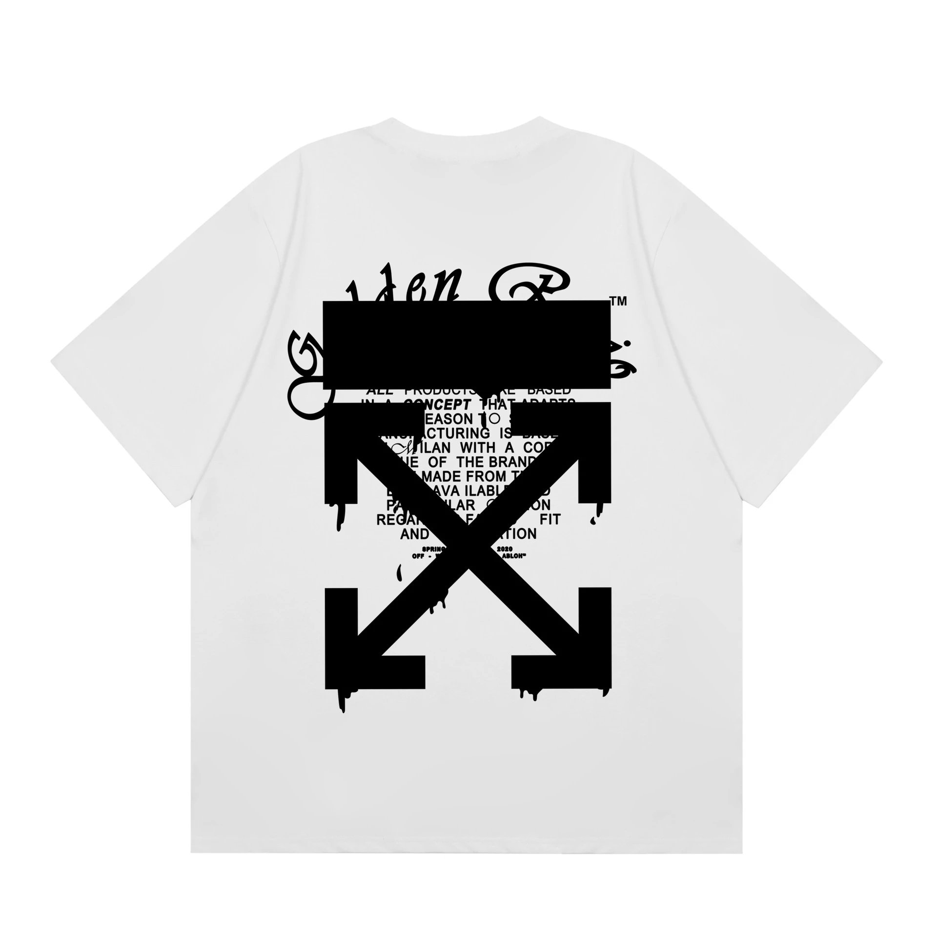 Off White Saint Jerome Black Graphic Oversized T-Shirt