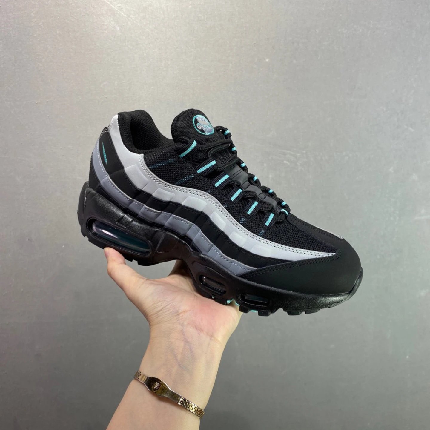 Nike Air Max 95 Black Woven Casual Sneakers